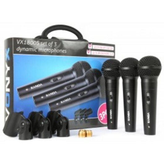 Microfono Vonyx VX1800S dinamico XLR cardioide con filtro antipop