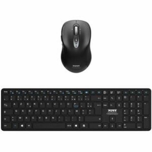 Clavier Port Designs 900907RFR sans fil Bluetooth AZERTY avec souris française