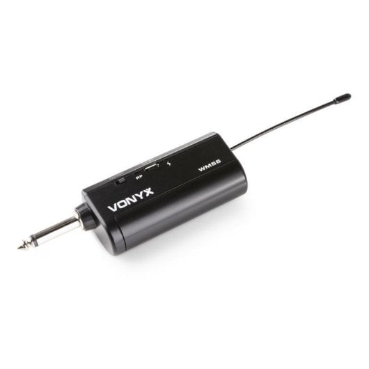 Micrófono Vonyx WM552 inalámbrico UHF dual plug-and-play con receptor