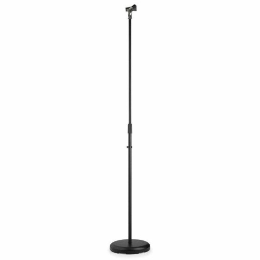 Soporte micrófono Vonyx MS100B ajustable base pesada con abrazadera cable