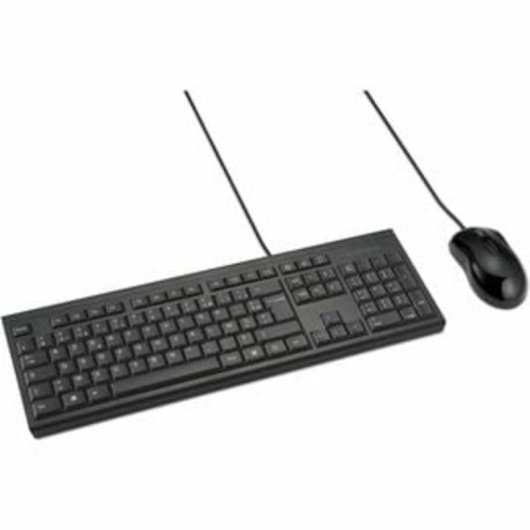 Clavier Kensington KM100 EQ à membrane complet avec souris ambidextre filaire