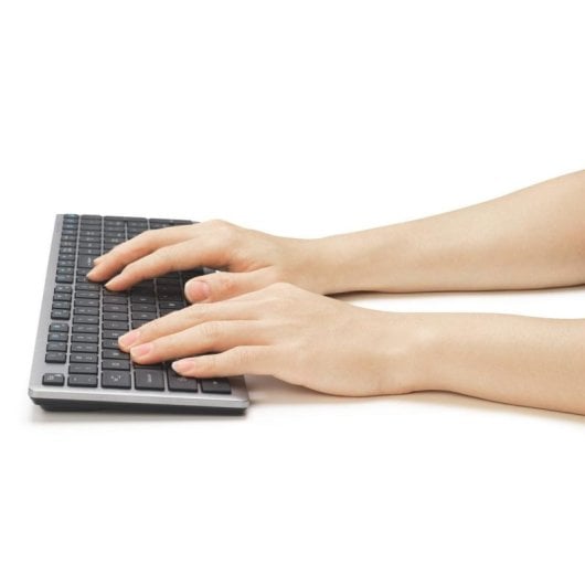 Teclado Kensington KB535 inalámbrico completo con Bluetooth y RF gris AZERTY