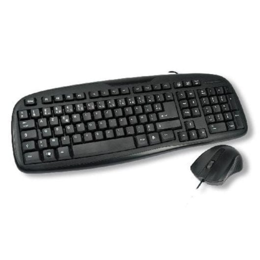 Clavier MCL ACK-2012/N à membrane complet avec souris USB AZERTY français