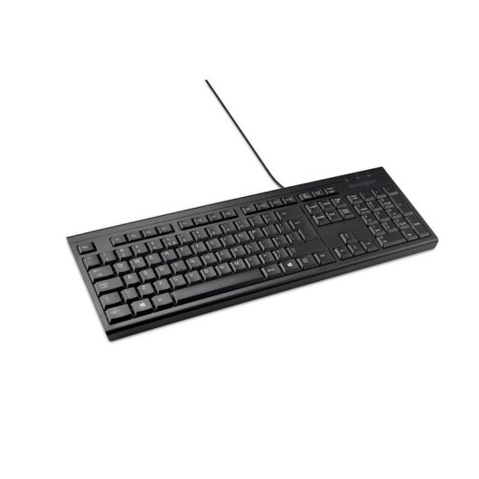 Teclado Kensington KB100 EQ membrana completo con cable y diseño sostenible
