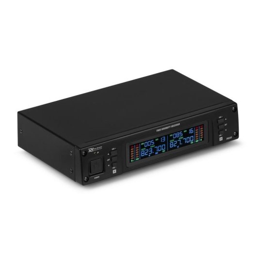 Micrófono Power Dynamics PD220 UHF con receptor rack y 80 canales
