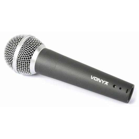 Micrófono Vonyx DM58 XLR unidireccional con cable de 5 m y filtro antiviento