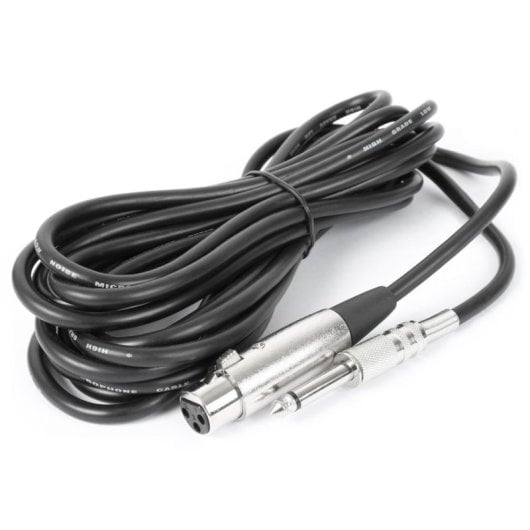 Micrófono Vonyx DM58 XLR unidireccional con cable de 5 m y filtro antiviento