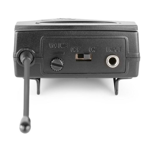 Micrófono Power Dynamics TG40 inalámbrico con receptor y auriculares UHF
