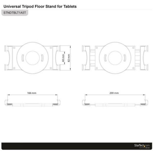 Soporte Trípode Ajustable para Tablet StarTech.com 168-200mm con Bolsa