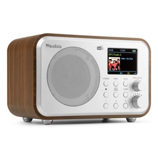 Radio Portátil Audizio Milan DAB+ FM Bluetooth Plata