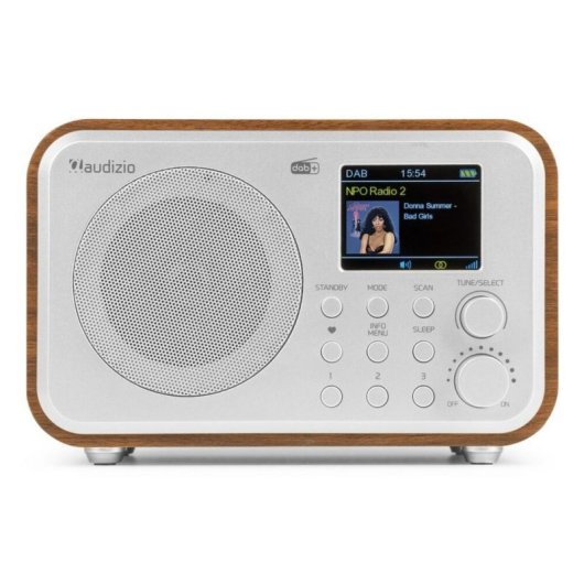 Radio Portátil Audizio Milan DAB+ FM Bluetooth Plata