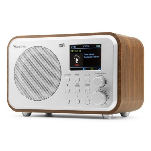 Radio Portátil Audizio Milan DAB+ FM Bluetooth Plata