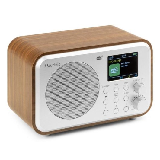 Radio Portátil Audizio Milan DAB+ FM Bluetooth Plata
