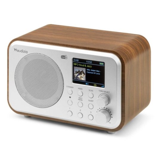 Radio Portátil Audizio Milan DAB+ FM Bluetooth Plata