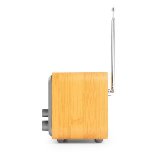Radio Portátil Audizio Milan DAB+ Bambú Bluetooth 5.0 Pantalla 2.4"