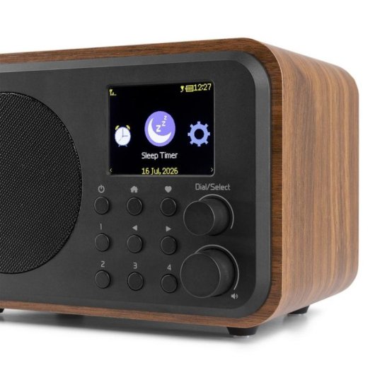 Radio Audizio Vicenza FM/DAB+ WiFi Bluetooth 5.0 Batería Integrada Negro/Madera