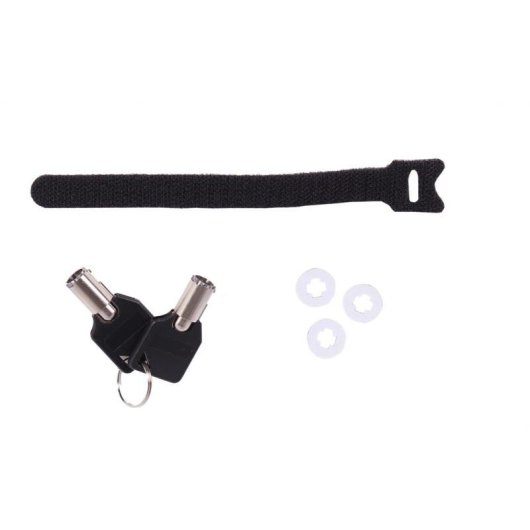 Câble antivol Uniformatic 93075 Clé ronde Noir