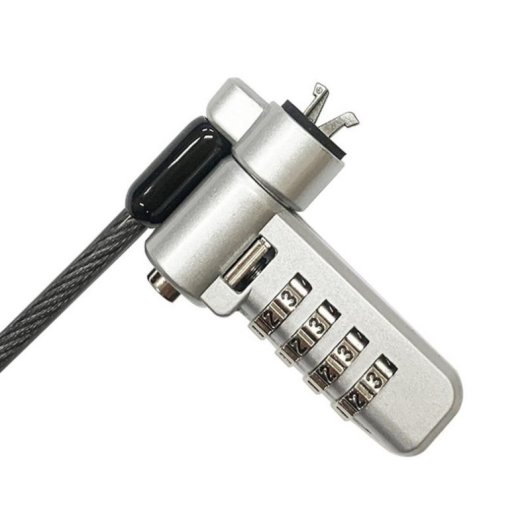Câble antivol DLH DY-CS5045 2 m avec serrure à combinaison pour portables