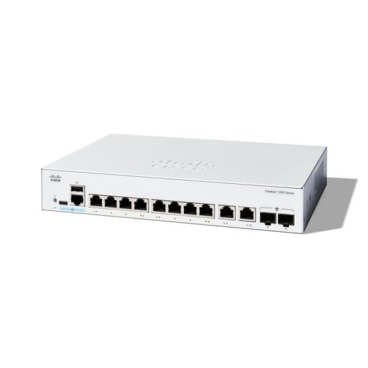 Cisco Catalyst 1200 Managed Switch L2 10 Gigabit Ethernet Ports 2 SFP Rack 1U