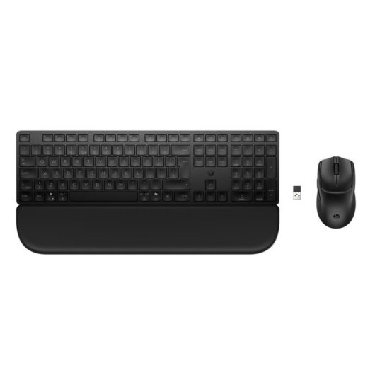 Clavier HP MultiDvcDuMdMSEKBCombowPR585C noir avec souris et repose-poignets