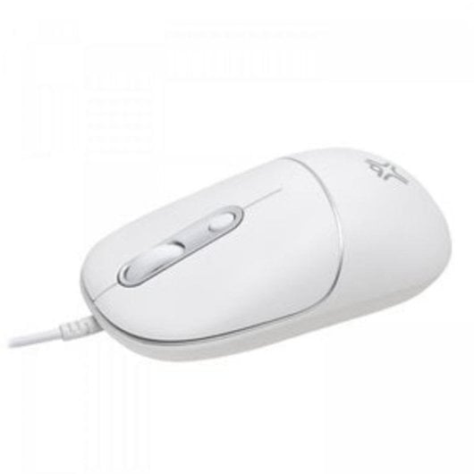 Ratón MCL XWH-WMO2-83 Ambidextro USB Type-A + USB Type-C 6400 DPI Plata Blanco