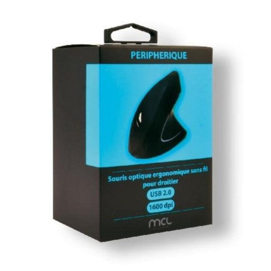 Ratón MCL SS-618DW/N sans fil 1600 DPI noir droitier 6 boutons