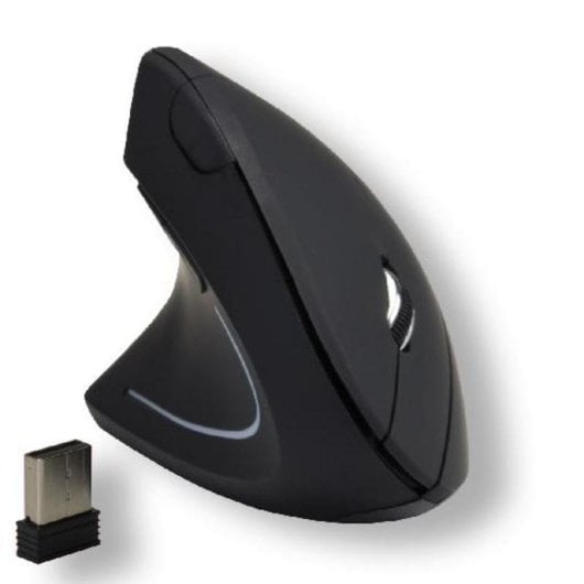 Ratón MCL SS-618GW/N Wireless 1600 DPI Negro Diseño vertical zurdo