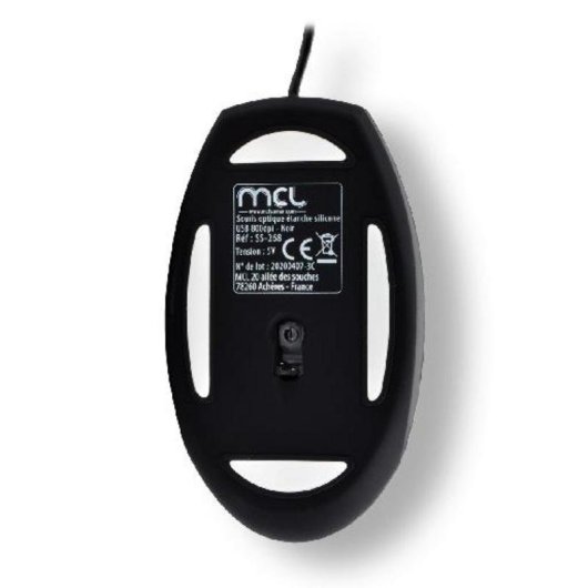 Ratón MCL SS-269 Ambidextro USB Type-A + PS/2 800 DPI Negro Cableado