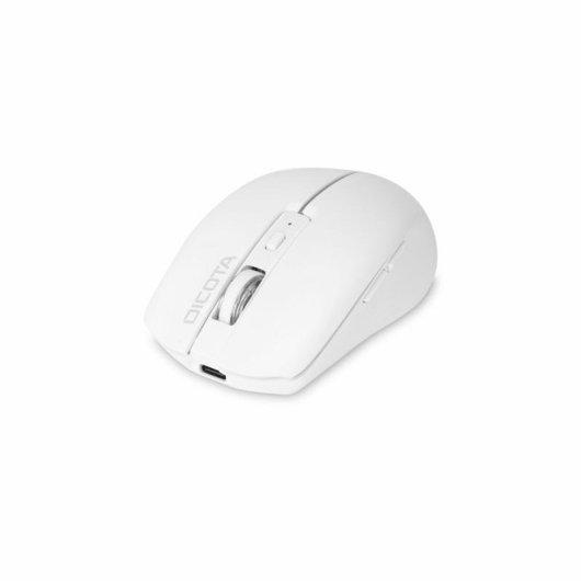 Ratón DICOTA D32044 Ambidextro RF Wireless Bluetooth 1600 DPI Blanco Recargable