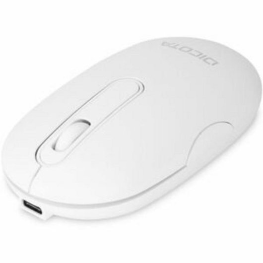 Ratón DICOTA D32045 Ambidextro RF Wireless Bluetooth 1600 DPI Blanco Recargable