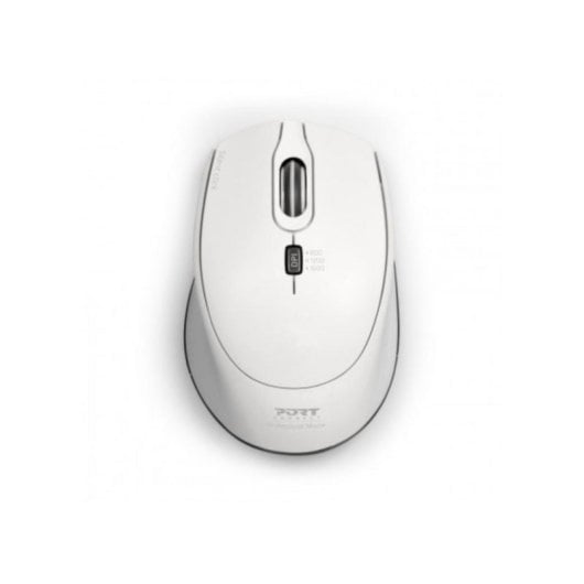 Ratón Port Designs 900714 Ambidextro RF Wireless 1600 DPI Blanco USB-C
