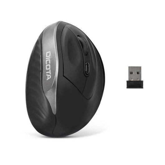 Ratón DICOTA D31981 Bluetooth 1600 DPI Negro Ergonomía Mano Derecha