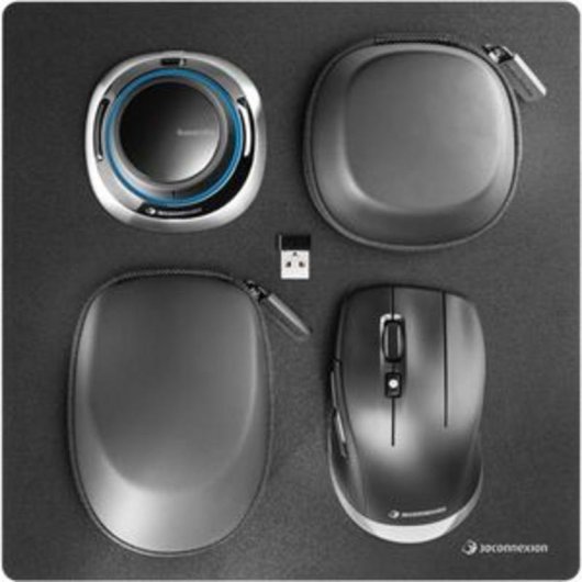 Maus 3DCONNEXION SpaceMouse Wireless Kit 2 RF Bluetooth Schwarz 7 Tasten