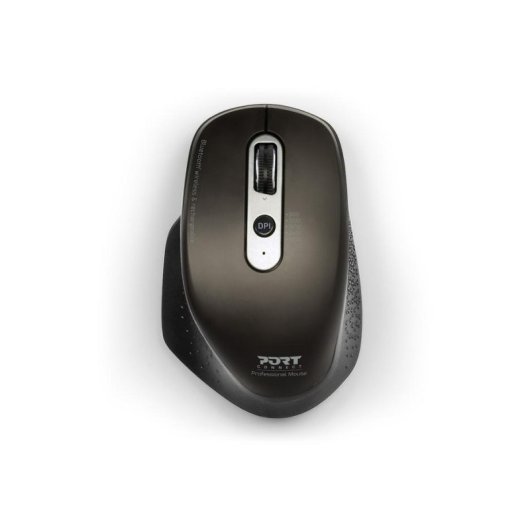 Rato Port Designs 900716 RF Wireless Bluetooth 3200 DPI Preto Ergonómico