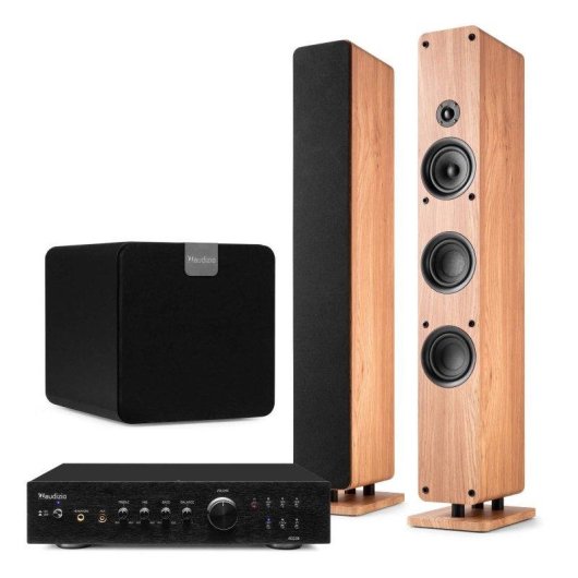 Audizio Arco Pack 2 Altavoces Torre 320W Bluetooth 5.0 Subwoofer 160W RCA