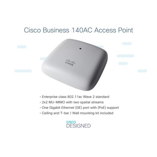 Punto de Acceso Inalámbrico Cisco CBW140AC 2,4 GHz y 5 GHz 867 Mbit/s