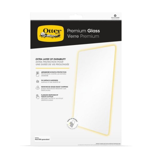 Protector de pantalla OtterBox Premium Glass Antimicrobial para iPad 11" (A16/10ª gen)