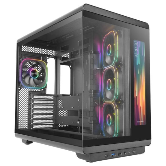 Tour ATX Mars Gaming MC-REVMAX Ecran IPS 11.8 4 Ventilateurs ARGB Verre Panoramique