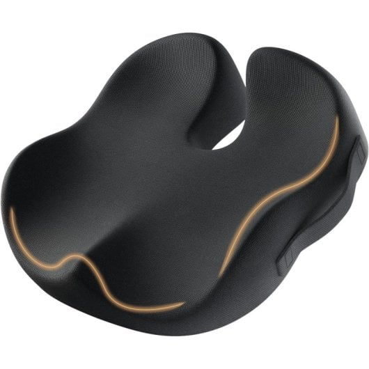 Protoarc Sc Butterfly - Cojín Ergonómico - Asiento De Espuma Viscolástica Con Memoria - Negro