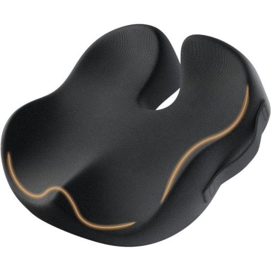 Protoarc Sc Butterfly - Cojín Ergonómico - Asiento De Espuma Viscolástica Con Memoria - Negro