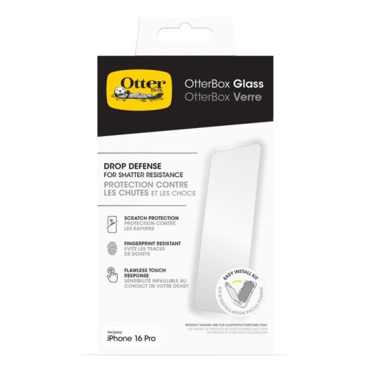 Protector de pantalla OtterBox Glass Series para Apple iPhone 16 Pro Transparente