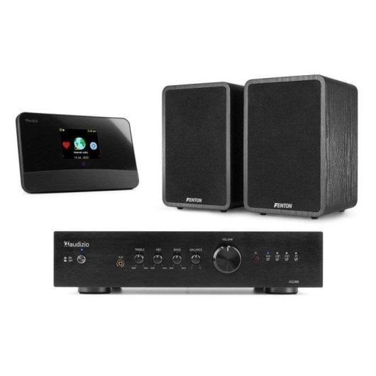 Equipo HiFi Fenton 200W RMS Bluetooth DAB+ FM WiFi RJ45