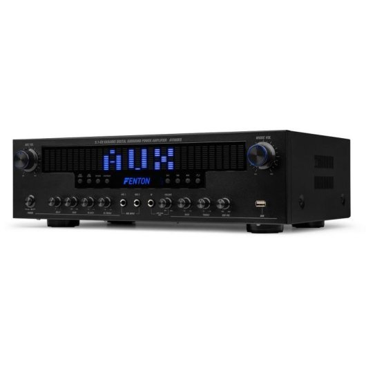 Amplificador Audizio AV560EQ 390W RMS 5.1 Bluetooth USB FM Karaoke