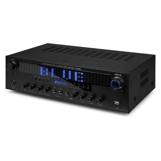 Amplificador Audizio AV560EQ 390W RMS 5.1 Bluetooth USB FM Karaoke