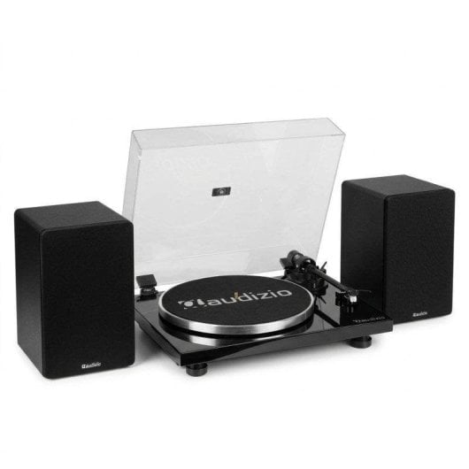 Tocadiscos Audizio Toledo KS01 80W RMS Bluetooth RCA Tracción por correa Negro