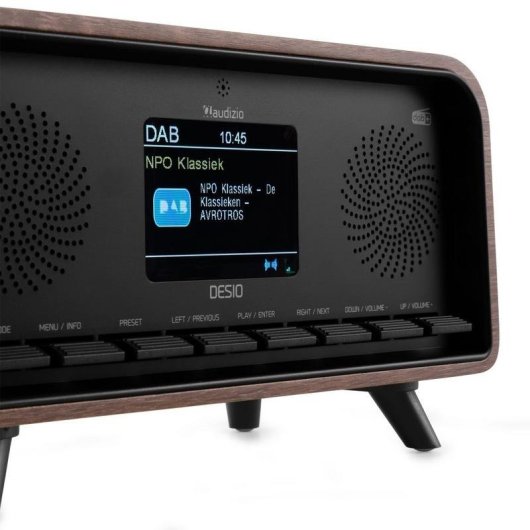 Radio Audizio Desio 30W RMS Bluetooth 5.0 DAB+/FM USB Madera