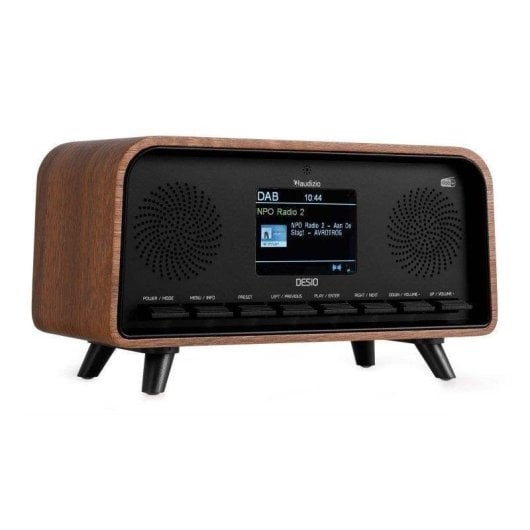 Radio Audizio Desio 30W RMS Bluetooth 5.0 DAB+/FM USB Madera