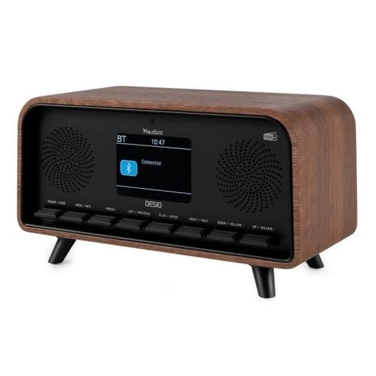 Radio Audizio Desio 30W RMS Bluetooth 5.0 DAB+/FM USB Madera
