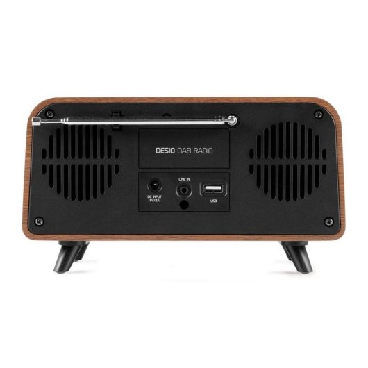 Radio Audizio Desio 30W RMS Bluetooth 5.0 DAB+/FM USB Madera