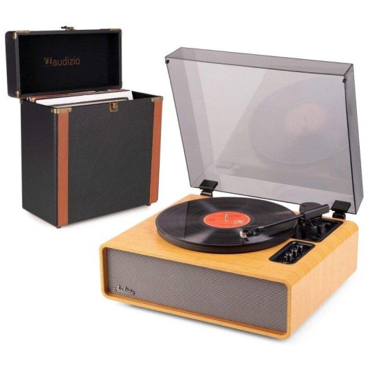 Tocadiscos Audizio Laredo 160W RMS Bluetooth Maleta para vinilos